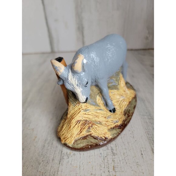 Vintage goat Nativity scene animal plaster xmas home decor - Picture 4 of 8